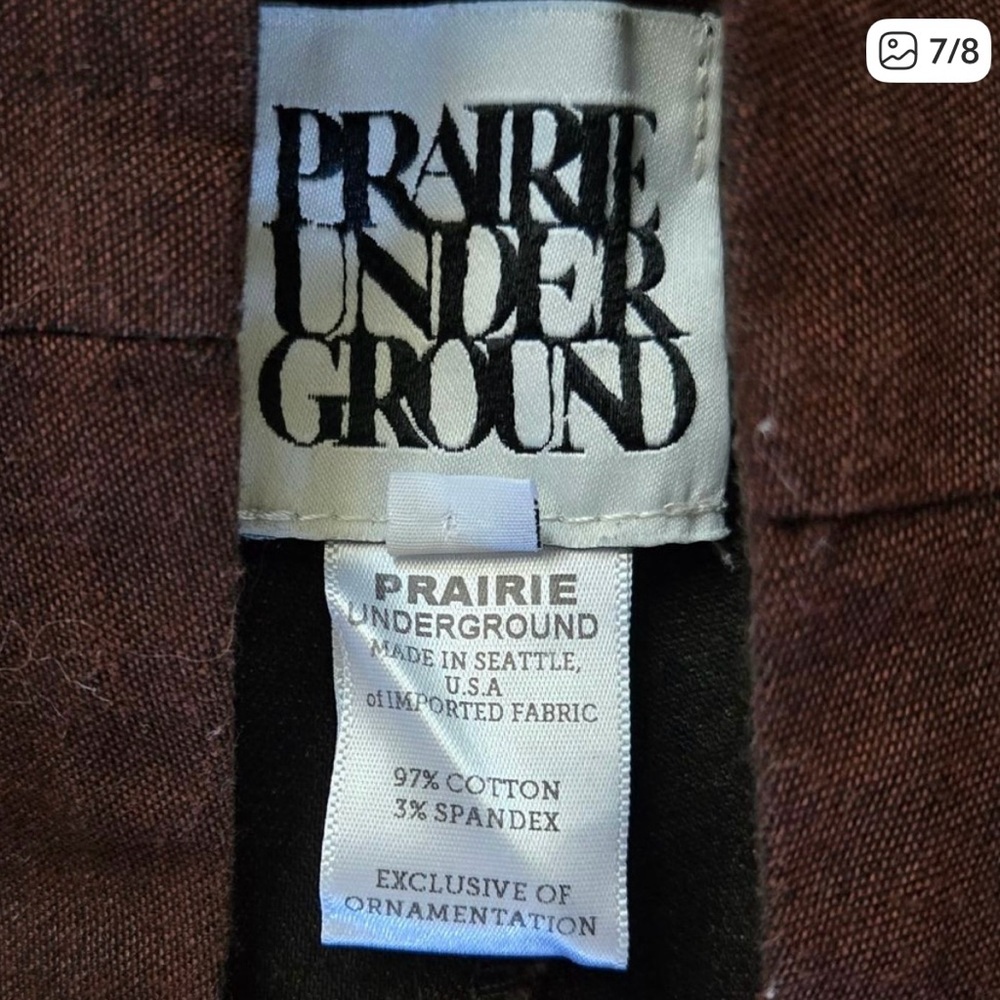 Prairie Underground knack Brown Wide Leg Pants Size L - Picture 6 of 7